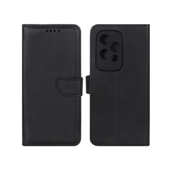 کیف چرمی موبایل مگنتی محافظ لنزدار Honor 200 Lite - مشکی