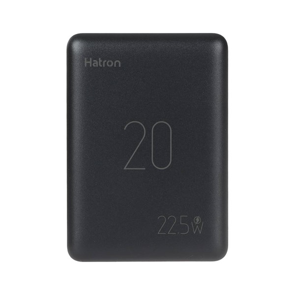 پاوربانک PD و فست شارژ Hatron 20000mAh مدل HPB2060ME 22.5W - مشکی (یکساله فورتیم)