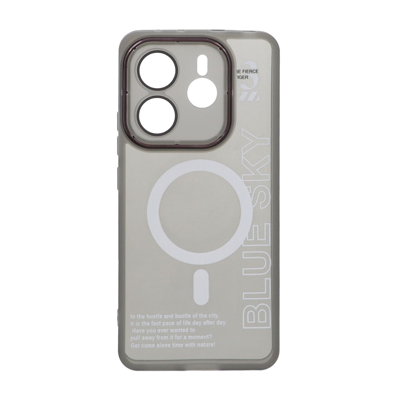 قاب Diamond Space طرح مگ سیف لنز گلس دار Xiaomi Redmi Note 14 4G - مشکی - MPS