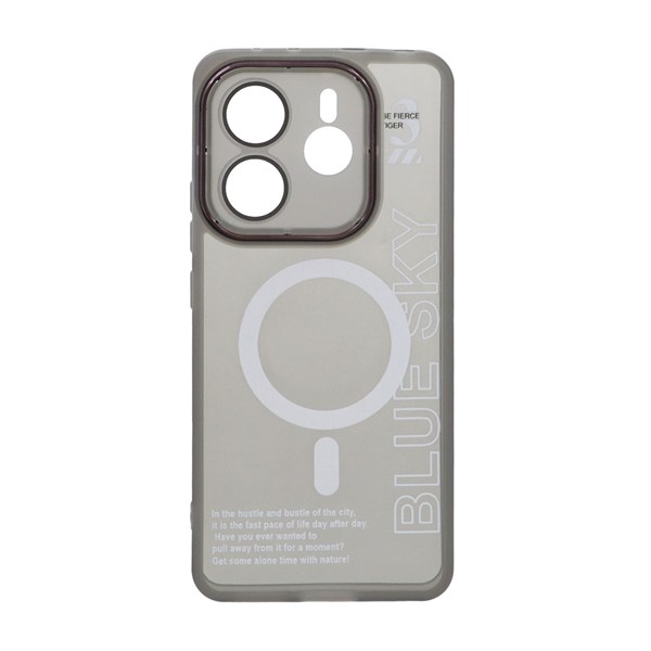 قاب Diamond Space طرح مگ سیف لنز گلس دار Xiaomi Redmi Note 14 4G - مشکی - MPS