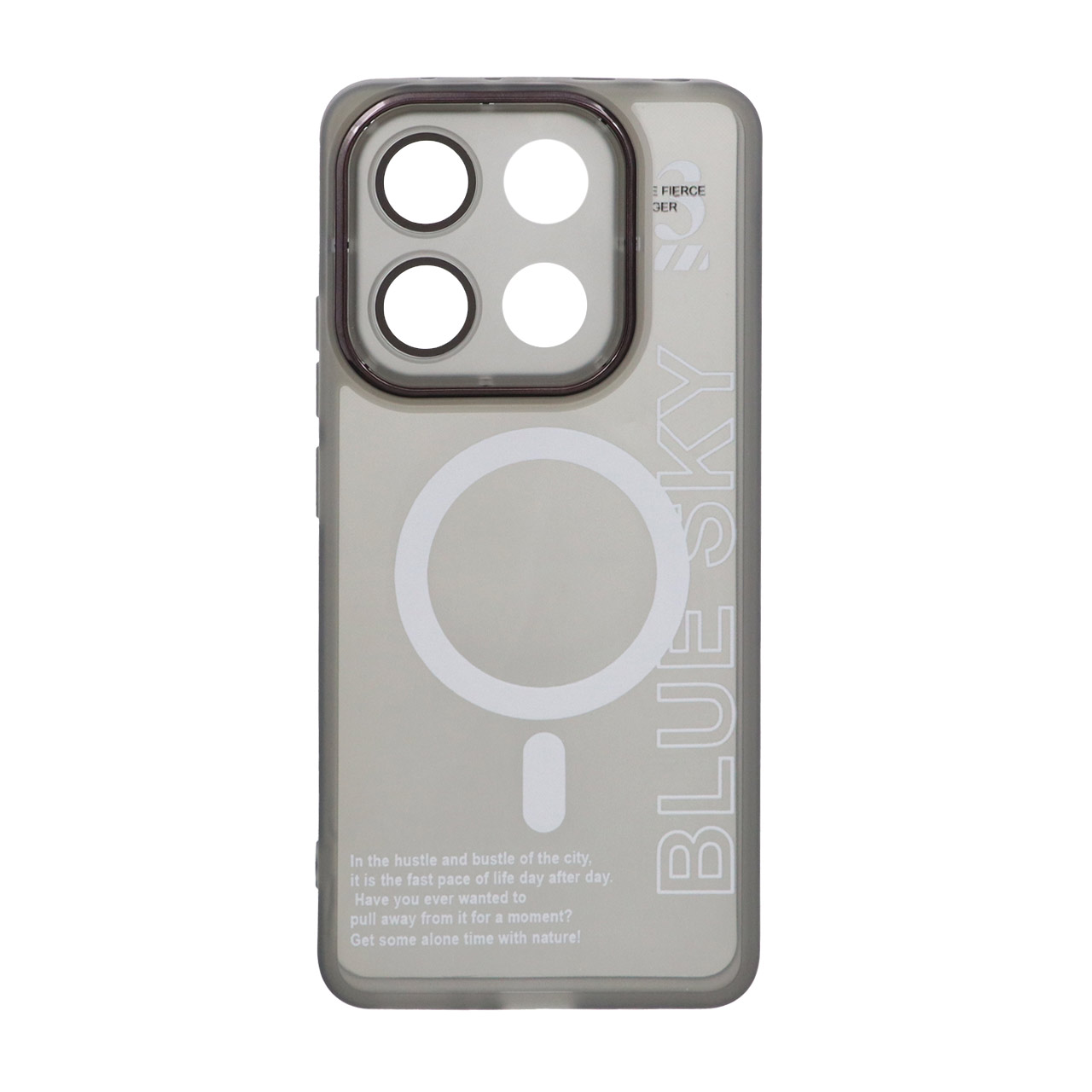 قاب Diamond Space طرح مگ سیف لنز گلس دار Xiaomi Redmi Note 13 4G - مشکی - MPS