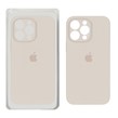 قاب سیلیکونی پاک کنی محافظ لنزدار اورجینال Apple iPhone 14 Pro Max - خاکی (پک اصلی)