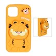 قاب سیلیکونی Garfield استندشو Apple iPhone 12 Pro / iPhone 12 - نارنجی