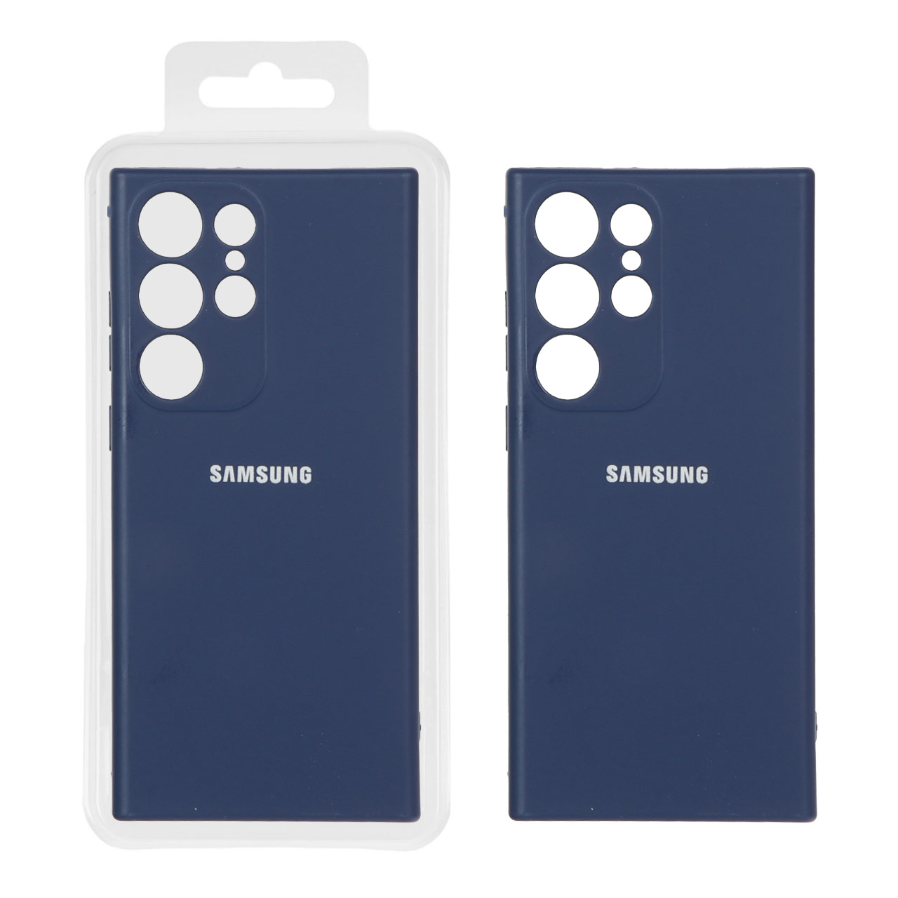 قاب نیو سیلیکون محافظ لنزدار RFF مدل Samsung Galaxy S23 Ultra - سرمه ای (پک دار)