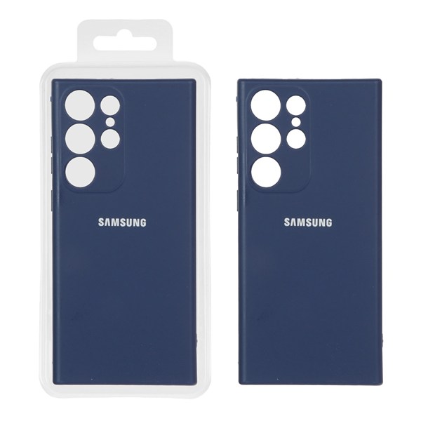 قاب نیو سیلیکون محافظ لنزدار RFF مدل Samsung Galaxy S23 Ultra - سرمه ای (پک دار)