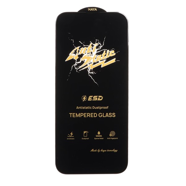 محافظ صفحه نمایش شیشه ای Full Cover Anti Static HAYA مدل Apple iPhone 13 Pro Max / iPhone 14 Plus