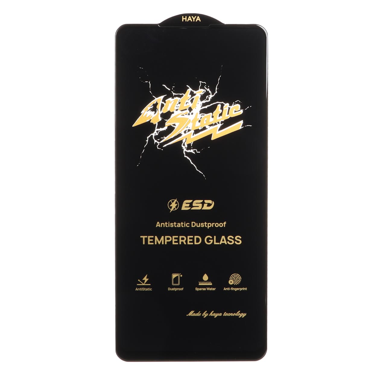 محافظ صفحه نمایش شیشه ای Full Cover Anti Static HAYA مدل Samsung Galaxy A15 / A25 / A24 / M34 / F34(بدون پک) - مشکی