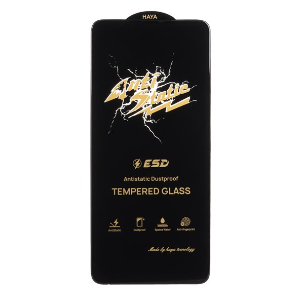 محافظ صفحه نمایش شیشه ای Full Cover Anti Static HAYA مدل Xiaomi Redmi Note 13 4G / Poco M7 Pro 5G