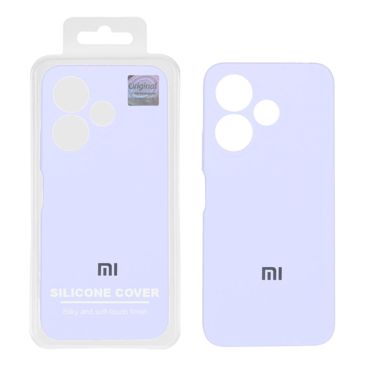 قاب سیلیکونی پاک کنی اورجینال Master Quality مدل Xiaomi Redmi 13X / Redmi 13 4G / Poco M6 4G - یاسی (پک دار)