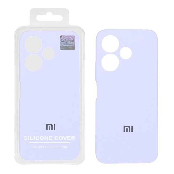 قاب سیلیکونی پاک کنی اورجینال Master Quality مدل Xiaomi Redmi 13X / Redmi 13 4G / Poco M6 4G - یاسی (پک دار)
