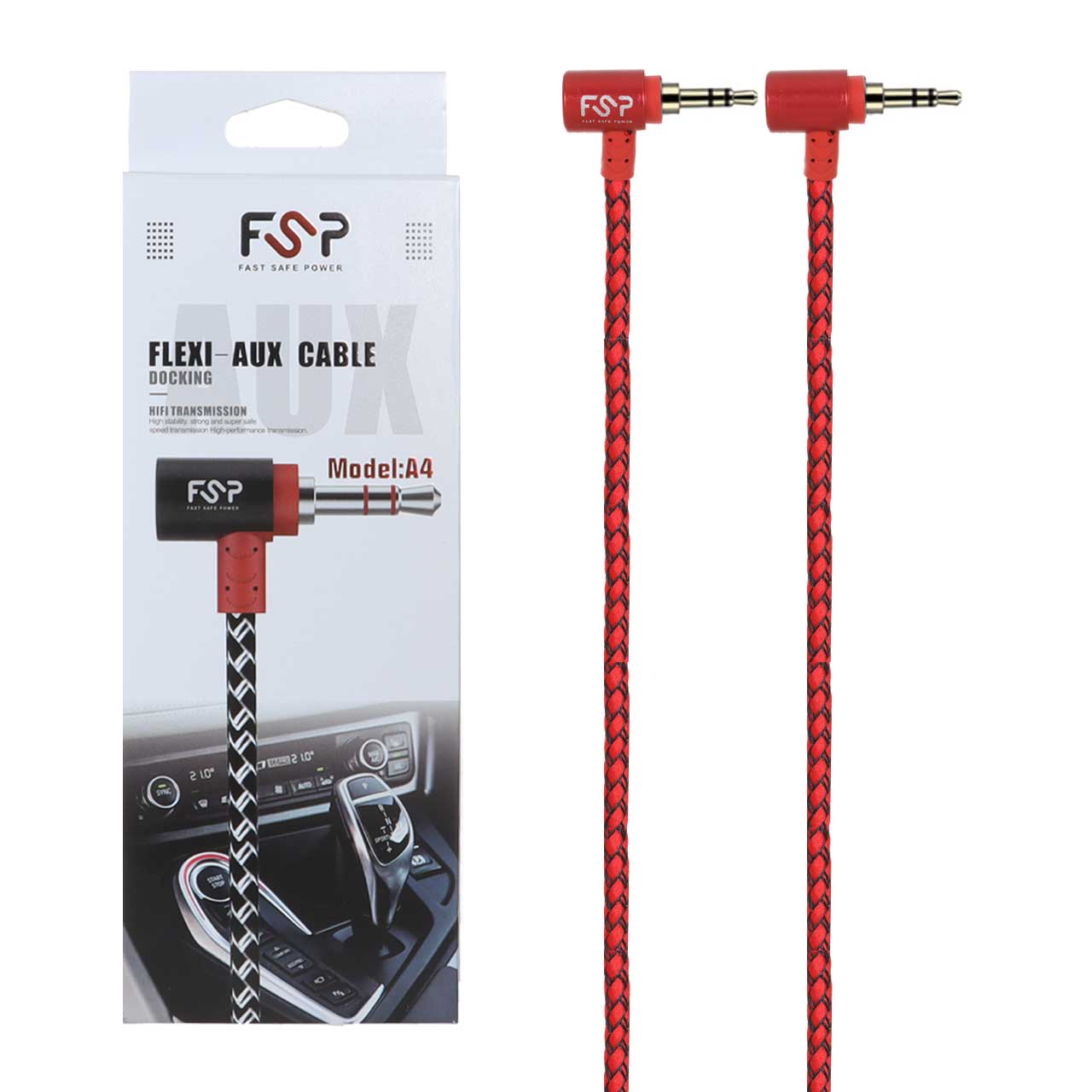 کابل FSP Aux مدل A4 - قرمز - BSA