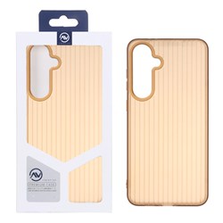 قاب Line Case ژله ای Samsung Galaxy S24 FE - قهوه ای (پک دار)