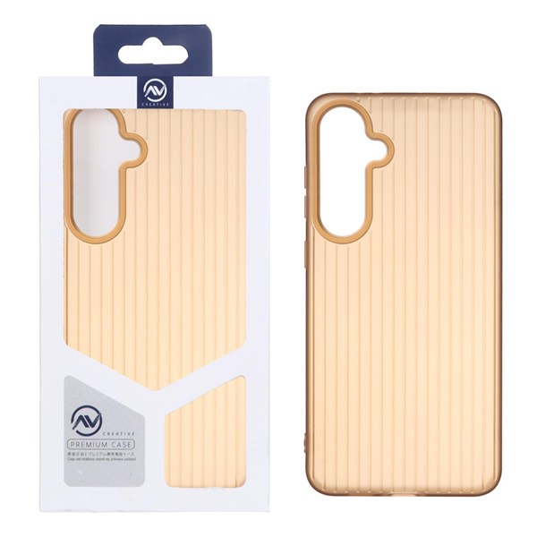 قاب Line Case ژله ای Samsung Galaxy S24 FE - قهوه ای (پک دار)