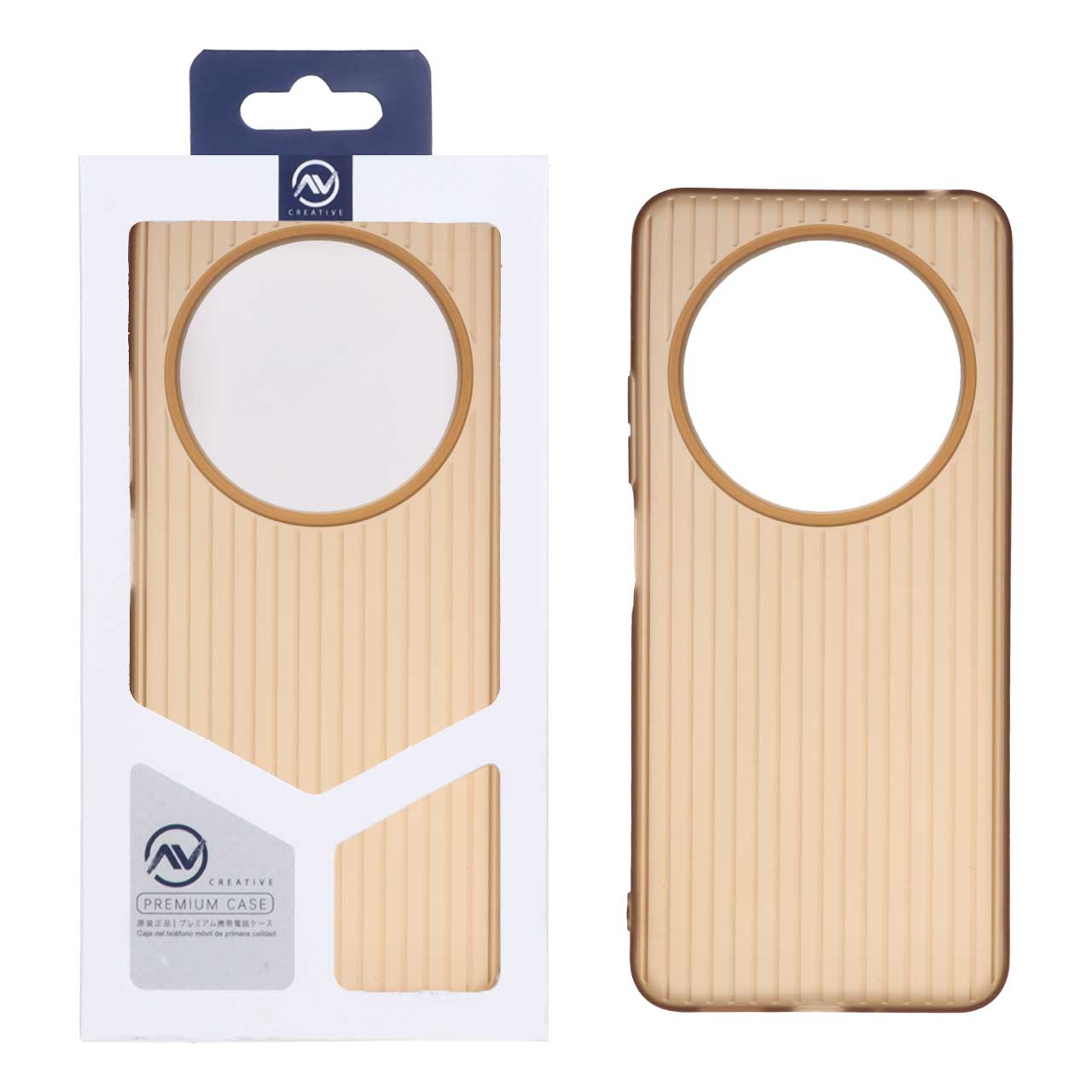 قاب Line Case ژله ای Xiaomi Redmi 14C / Redmi A3 Pro / Redmi A4 / Poco C75 - قهوه ای (پک دار)