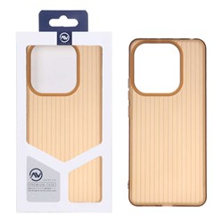 قاب Line Case ژله ای Xiaomi Redmi Note 14 4G - قهوه ای (پک دار)