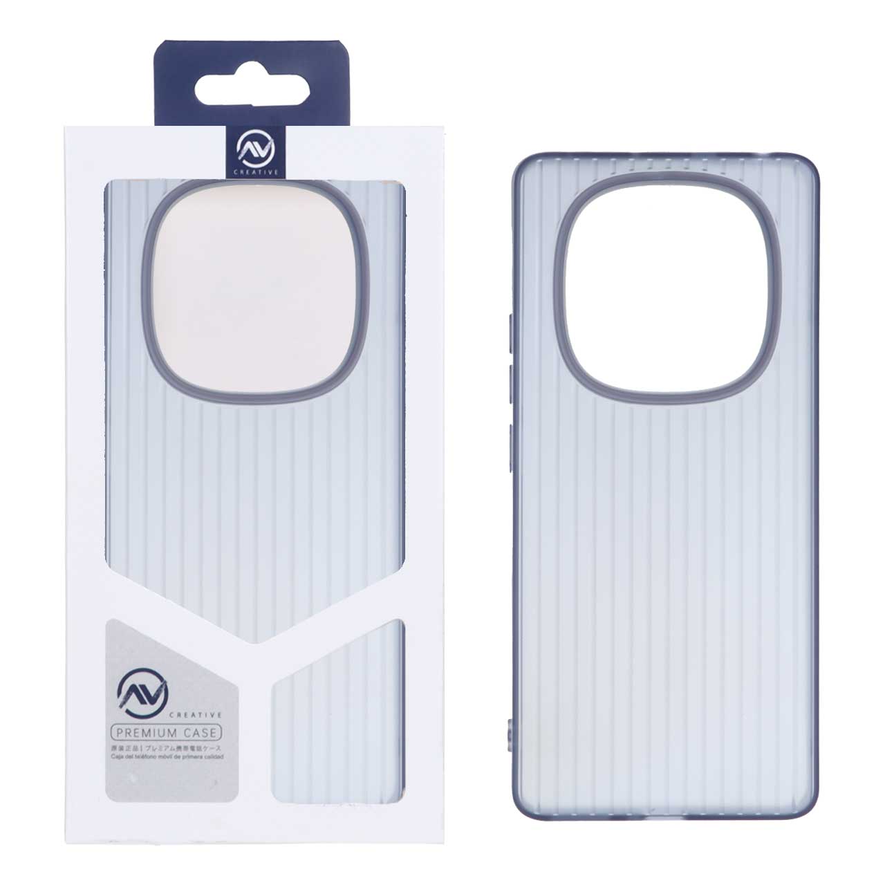 قاب Line Case ژله ای Xiaomi Redmi Note 14 Pro 4G - سرمه ای (پک دار)