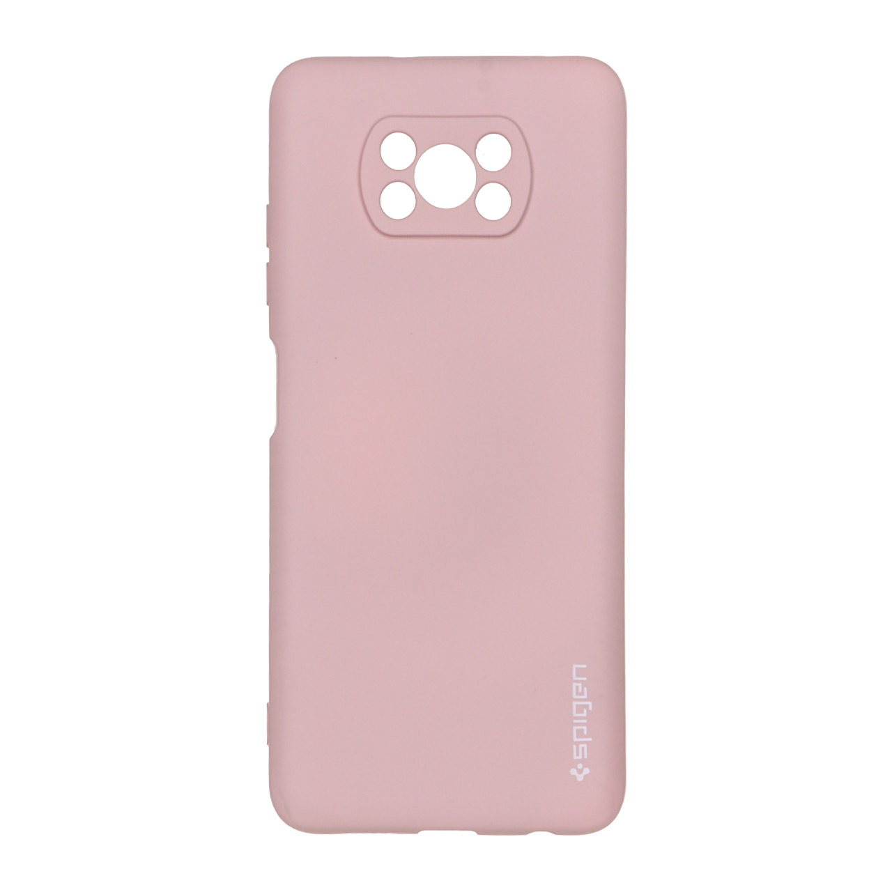 قاب سیلیکونی Spigen محافظ لنزدار Xiaomi Poco X3 / Poco X3 Pro / Poco X3 NFC - صورتی چرک
