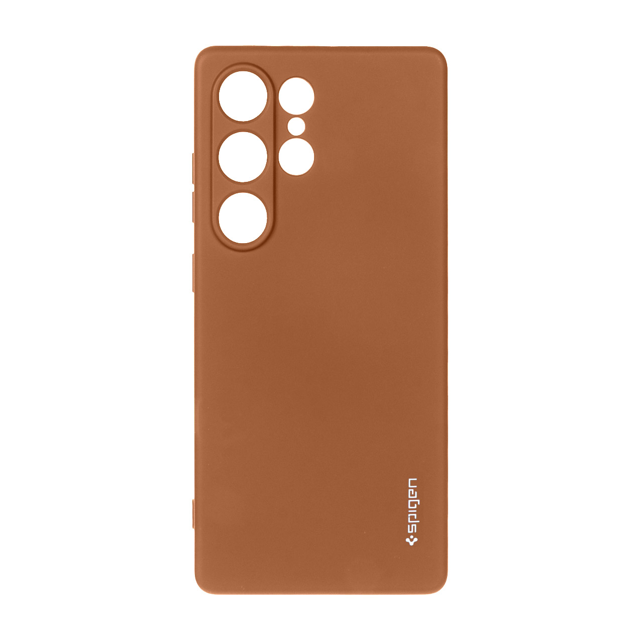 قاب سیلیکونی Spigen محافظ لنزدار Samsung Galaxy S25 Ultra - قهوه ای