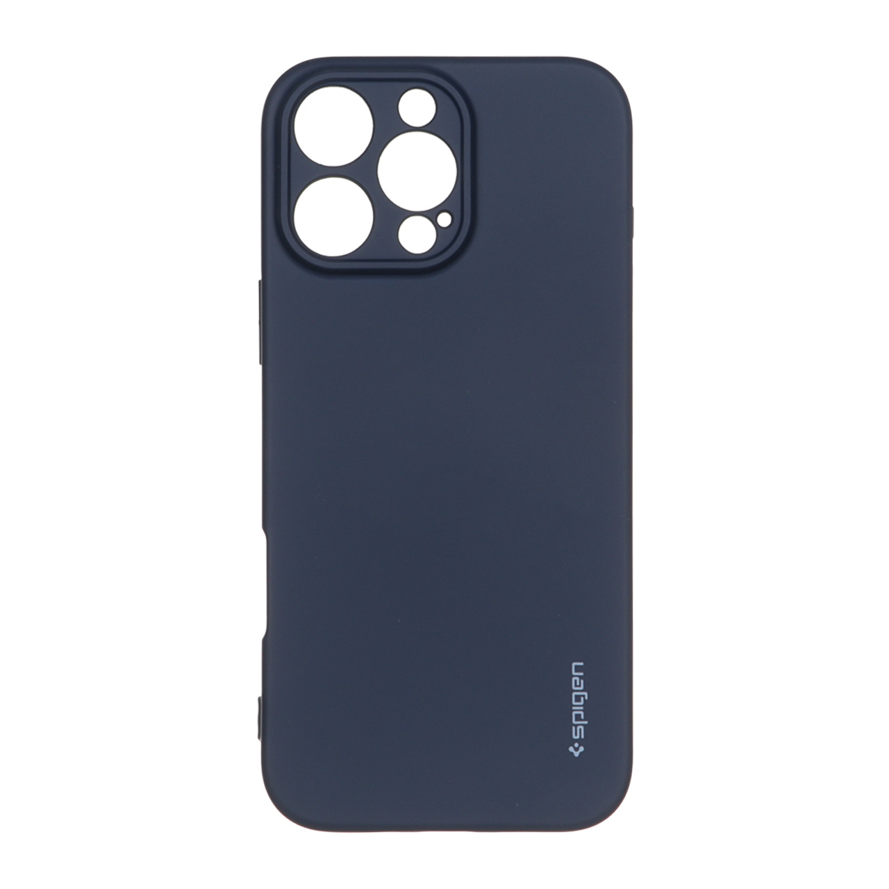قاب سیلیکونی Spigen محافظ لنزدار Apple iPhone 16 Pro Max - سرمه ای