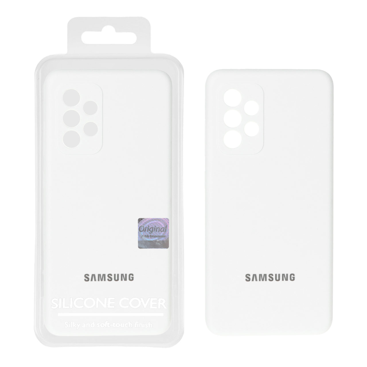 قاب سیلیکونی پاک کنی اورجینال Master Quality مدل Samsung Galaxy A52 / A52s - سفید (پک دار)