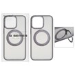 قاب اورجینال Magic Mask استند چرخشی Magsafe مدل Apple iPhone 15 Pro Max - خاکستری (پک دار)