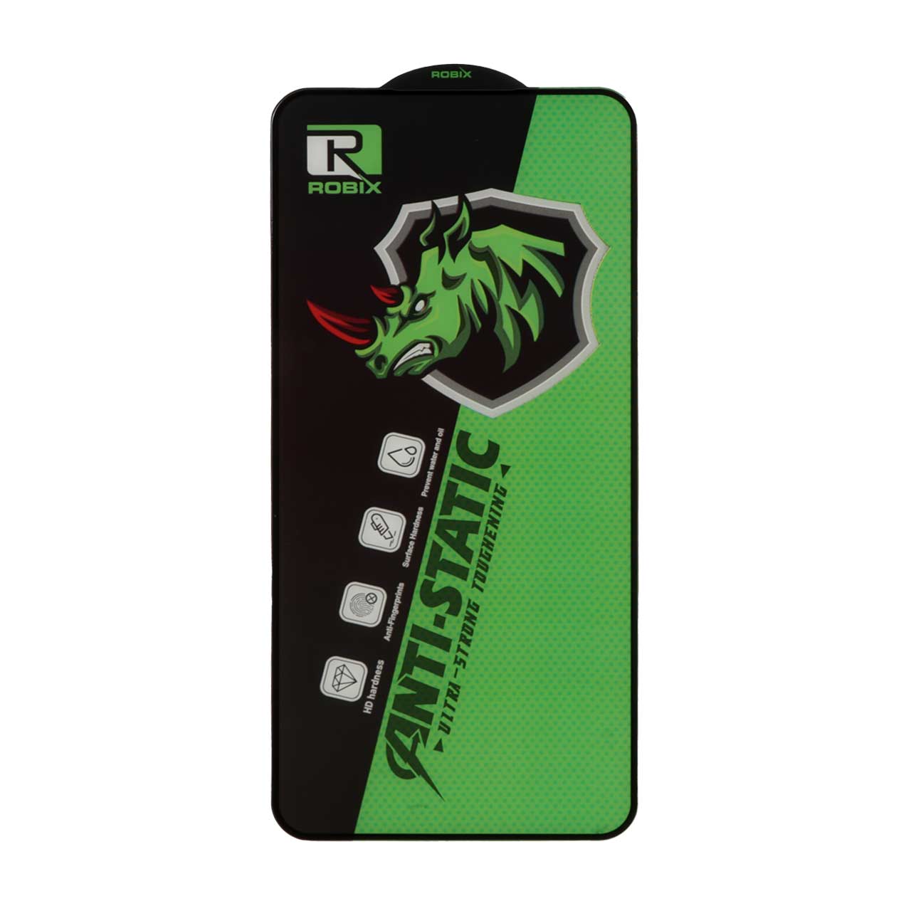 محافظ صفحه نمایش شیشه ای Full Cover Robix Anti Static ESD مدل Samsung Galaxy S25 FE / S24 FE / A57 / A37 / A56 / A36