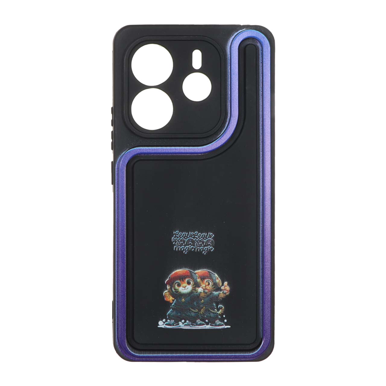 قاب Solid Case منحنی LUCKY طرح دار Xiaomi Redmi Note 14 4G - کد 246