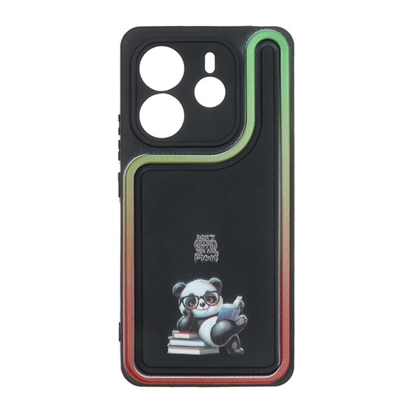 قاب Solid Case منحنی LUCKY طرح دار Xiaomi Redmi Note 14 4G - کد 249