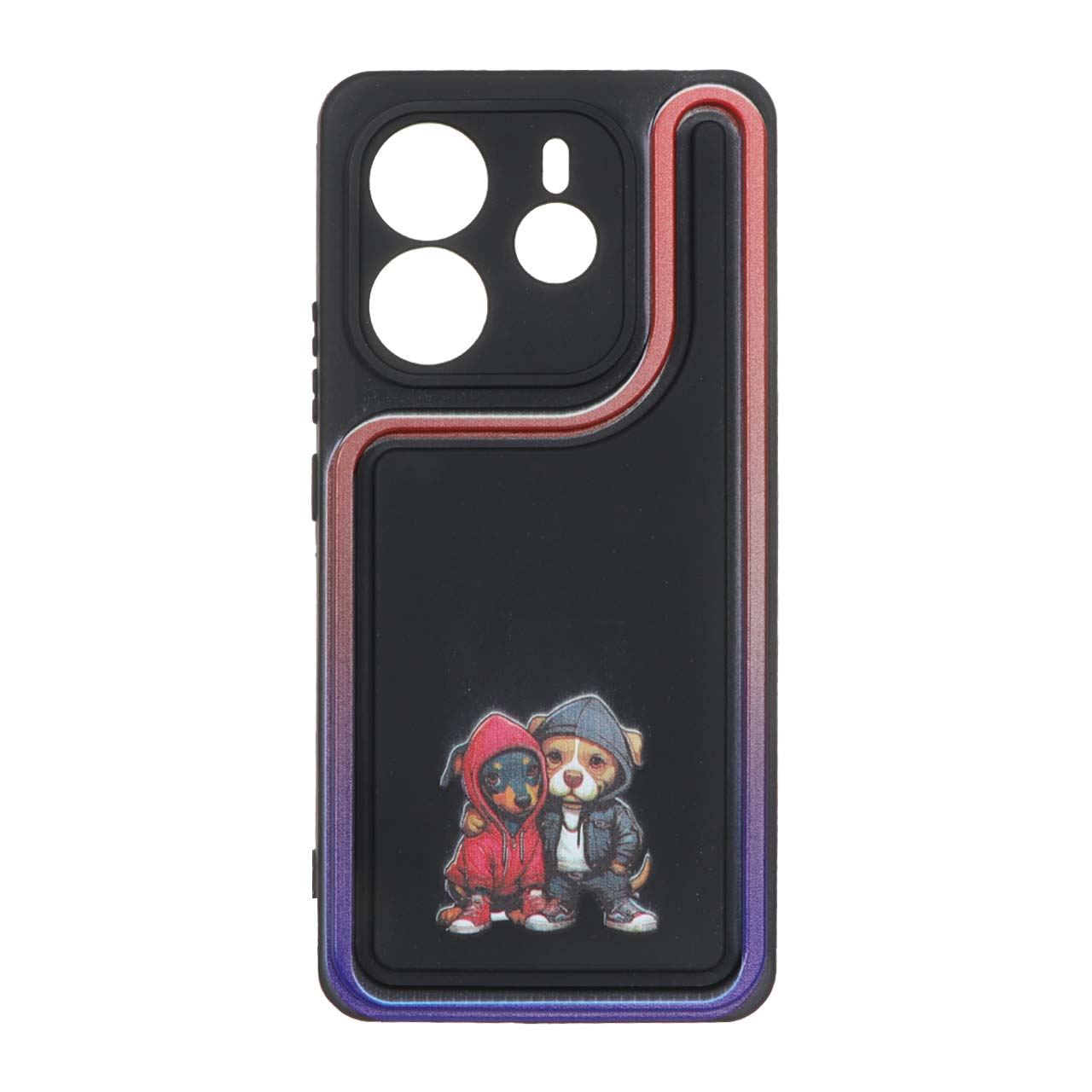 قاب Solid Case منحنی LUCKY طرح دار Xiaomi Redmi Note 14 4G - کد 252