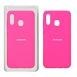 قاب سیلیکونی پاک کنی اورجینال Samsung Galaxy A30 / A20 - صورتی فانتزی (پک اصلی)