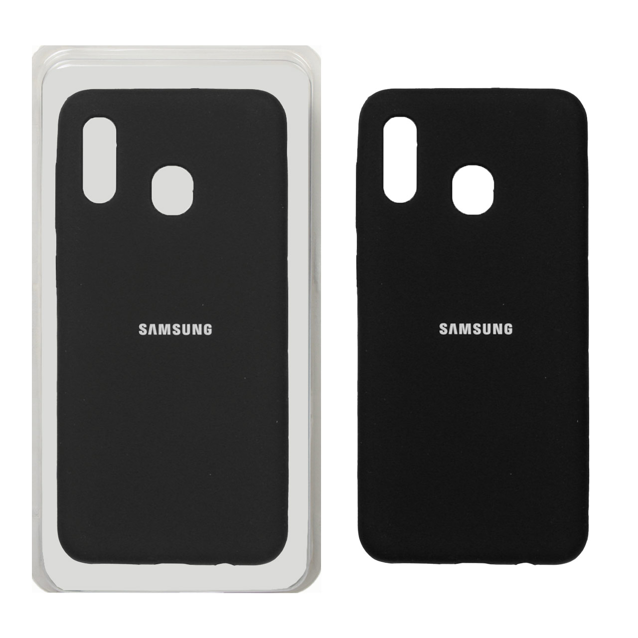 قاب سیلیکونی پاک کنی اورجینال Samsung Galaxy A30 / A20 - مشکی (پک اصلی)