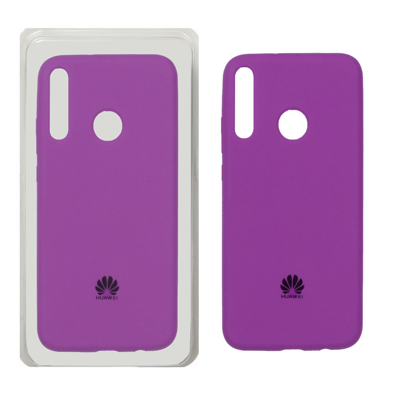 قاب سیلیکونی پاک کنی اورجینال Huawei Y7p - ارغوانی (پک اصلی)