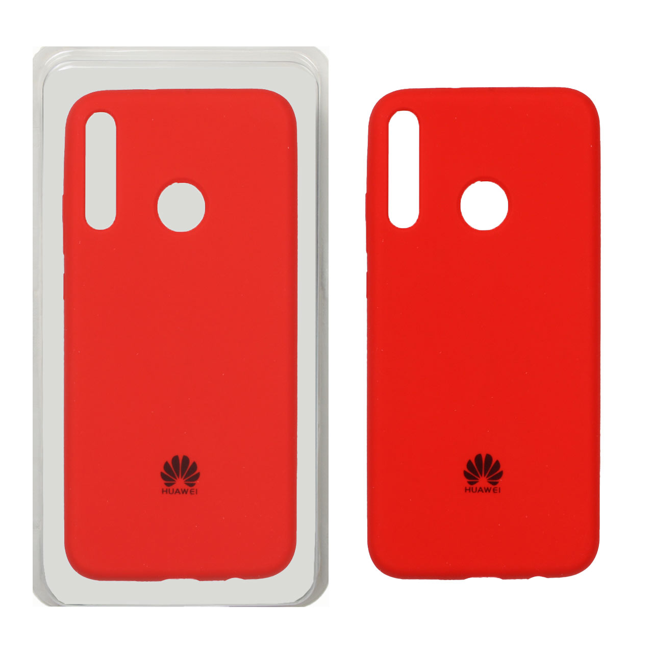 قاب سیلیکونی پاک کنی اورجینال Huawei Y7p - قرمز (پک اصلی)