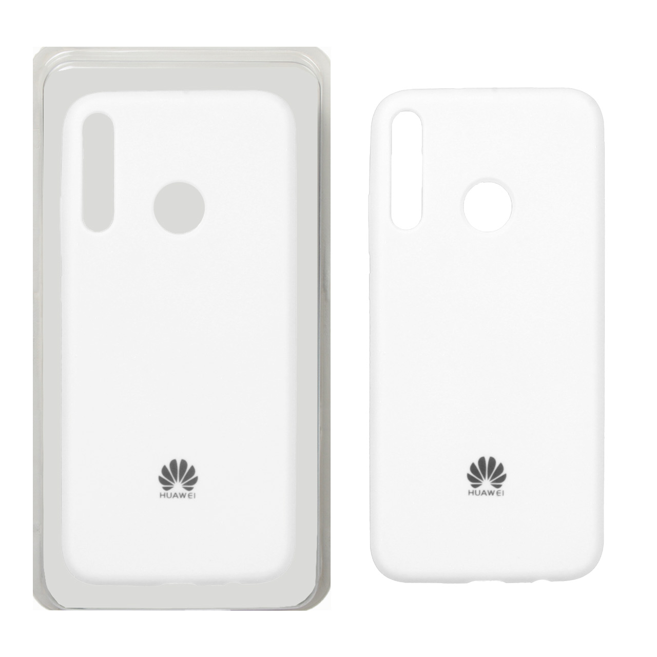 قاب سیلیکونی پاک کنی اورجینال Huawei Y7p - سفید (پک اصلی)