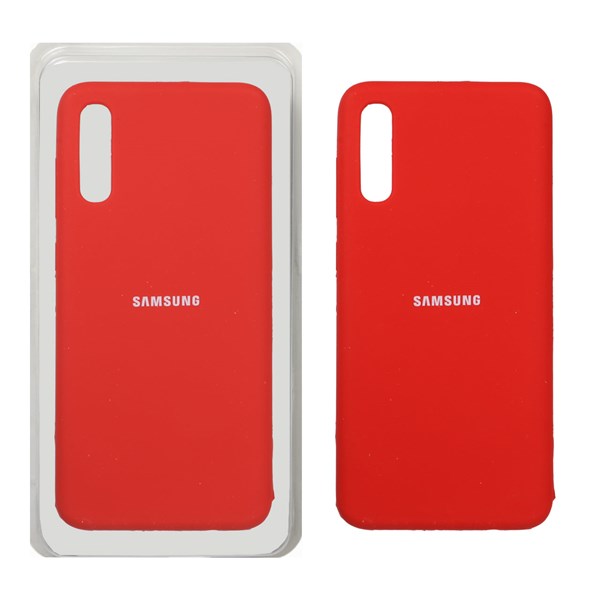 قاب سیلیکونی پاک کنی اورجینال Samsung Galaxy A70 / A70s - قرمز (پک اصلی)
