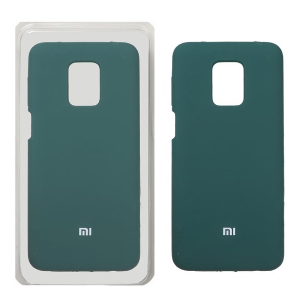 قاب سیلیکونی پاک کنی اورجینال Xiaomi Redmi Note 9S / Redmi Note 9 Pro / Redmi Note 9 Pro Max - سبز (پک اصلی)