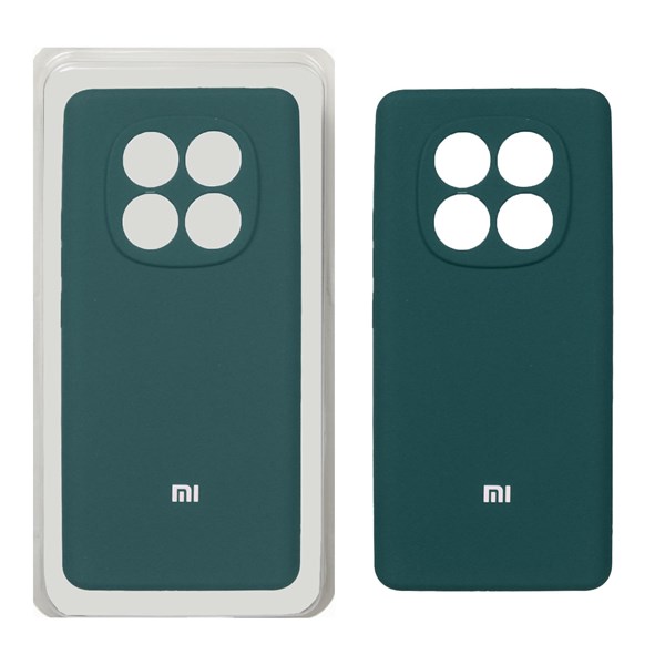 قاب سیلیکونی پاک کنی محافظ لنزدار اورجینال Xiaomi Redmi Note 14 Pro 4G - سبز (پک اصلی)