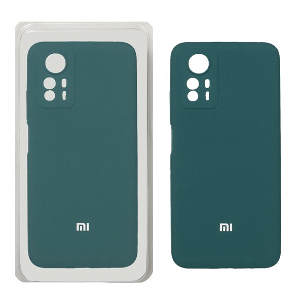 قاب سیلیکونی پاک کنی محافظ لنزدار اورجینال Xiaomi Redmi Note 12S - سبز (پک اصلی)