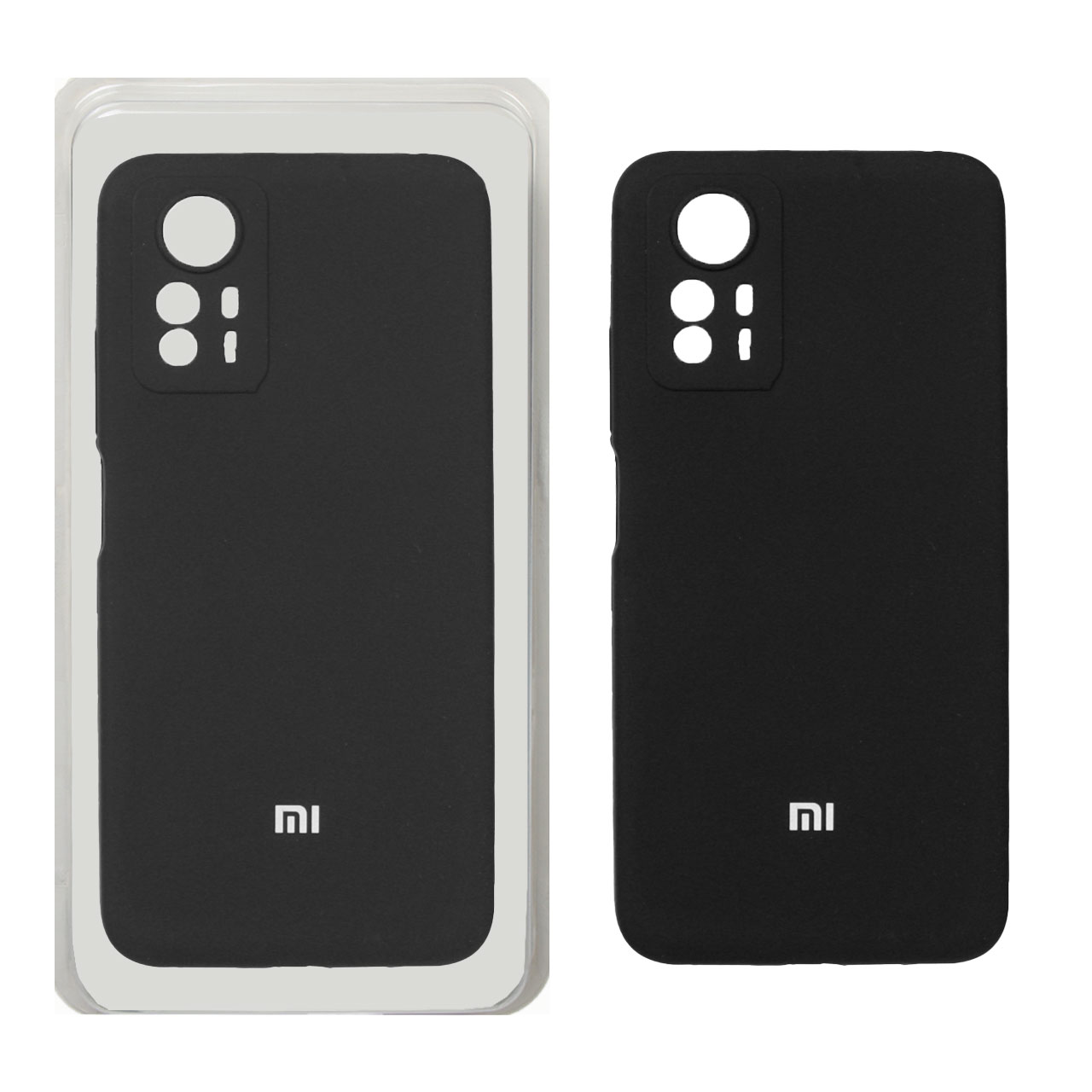 قاب سیلیکونی پاک کنی محافظ لنزدار اورجینال Xiaomi Redmi Note 12S - مشکی (پک اصلی)