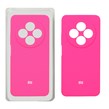 قاب سیلیکونی پاک کنی محافظ لنزدار اورجینال Xiaomi Redmi 14C / Redmi A4 / Poco C75 - صورتی فانتزی (پک اصلی)