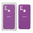 قاب سیلیکونی پاک کنی محافظ لنزدار اورجینال Samsung Galaxy A21s - ارغوانی (پک اصلی)