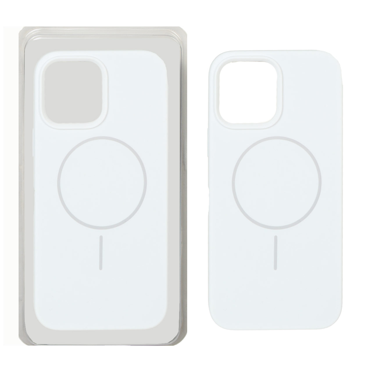 قاب سیلیکونی پاک کنی اورجینال Magsafe مدل Apple iPhone 13 Pro Max - سفید (پک دار)