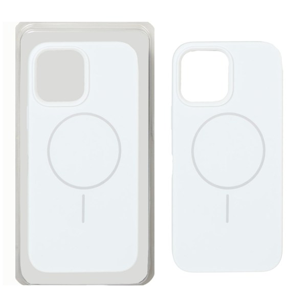 قاب سیلیکونی پاک کنی اورجینال Magsafe مدل Apple iPhone 13 Pro Max - سفید (پک دار)