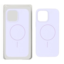 قاب سیلیکونی پاک کنی اورجینال Magsafe مدل Apple iPhone 13 Pro Max - یاسی (پک دار)