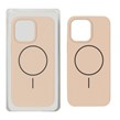 قاب سیلیکونی پاک کنی اورجینال Magsafe مدل Apple iPhone 14 Pro Max - صحرایی (پک دار)