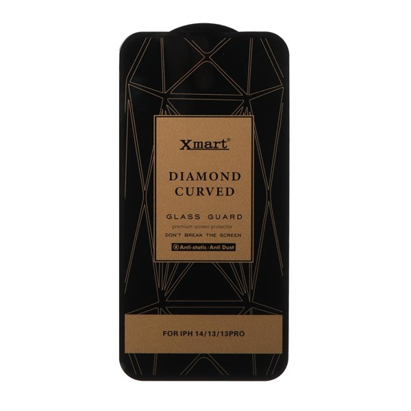 محافظ صفحه نمایش شیشه ای اورجینال XMART - Diamond Curved ESD Anti Static مدل Apple iPhone 13 / iPhone 13 Pro / iPhone 14 / 16e