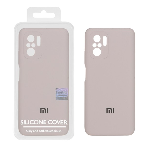 قاب سیلیکونی پاک کنی اورجینال Master Quality مدل Xiaomi Redmi Note 10 4G / Redmi Note 10S / Poco M5S - خاکی (پک دار)