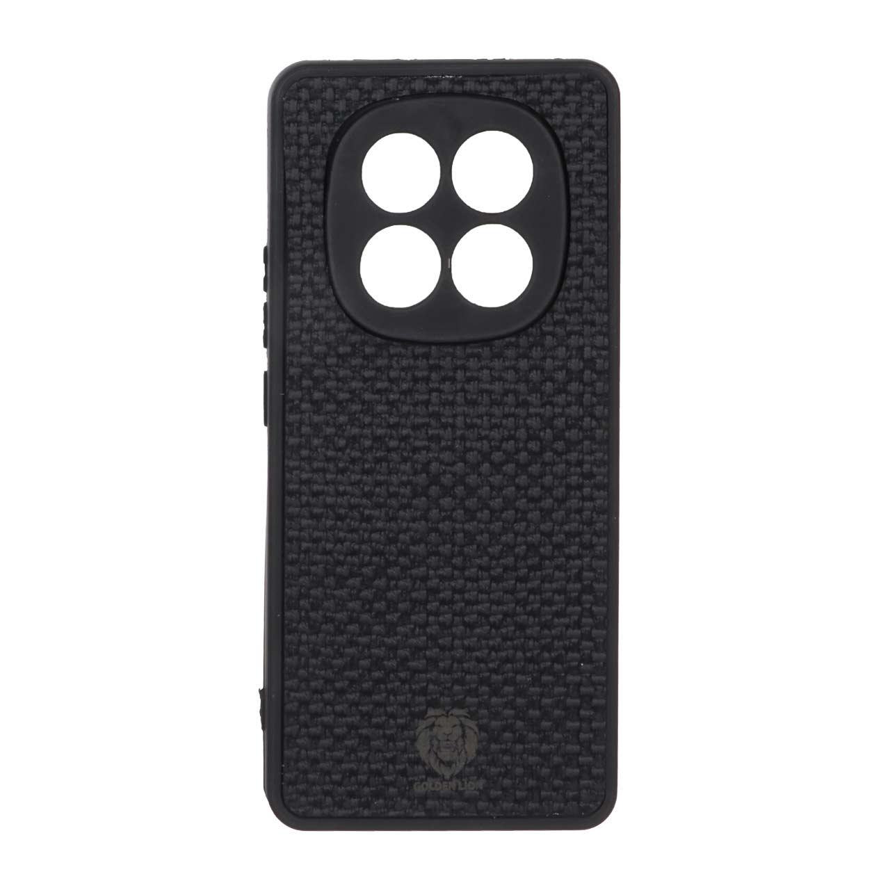 قاب طرح چرم حصیری Golden lion مدل Xiaomi Redmi Note 14 Pro 5G / Redmi Note 14 Pro Plus 5G / Poco X7 5G - مشکی