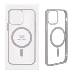 قاب شفاف Apple iPhone 12 Pro / iPhone 12 با قابلیت شارژ MagSafe - خاکستری (پک دار)