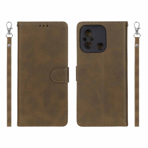 کیف موبایل مگنتی درجه یک MNC مدل Xiaomi Redmi 12C / Redmi 11A / Poco C55 - سبز زیتونی